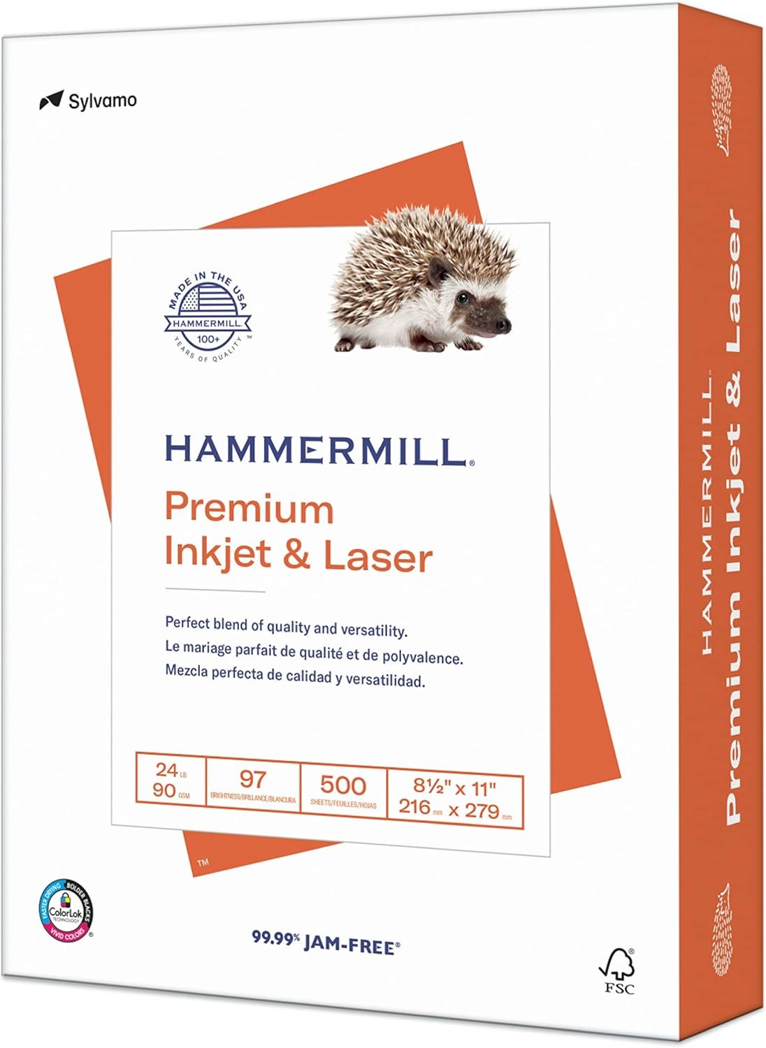 Ream of Hammermill Premium Inkjet & Laser Paper suitable for printable art and coloring books.